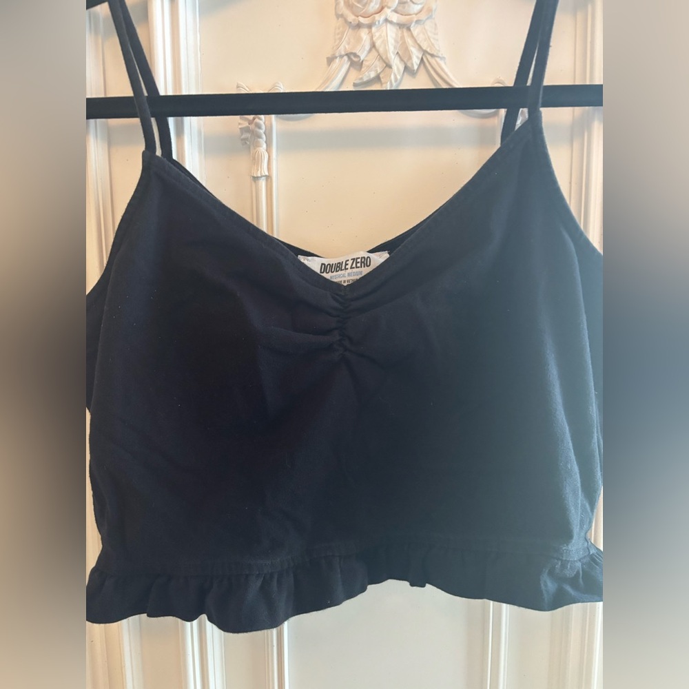 Double Zero Elegant Black Camisole